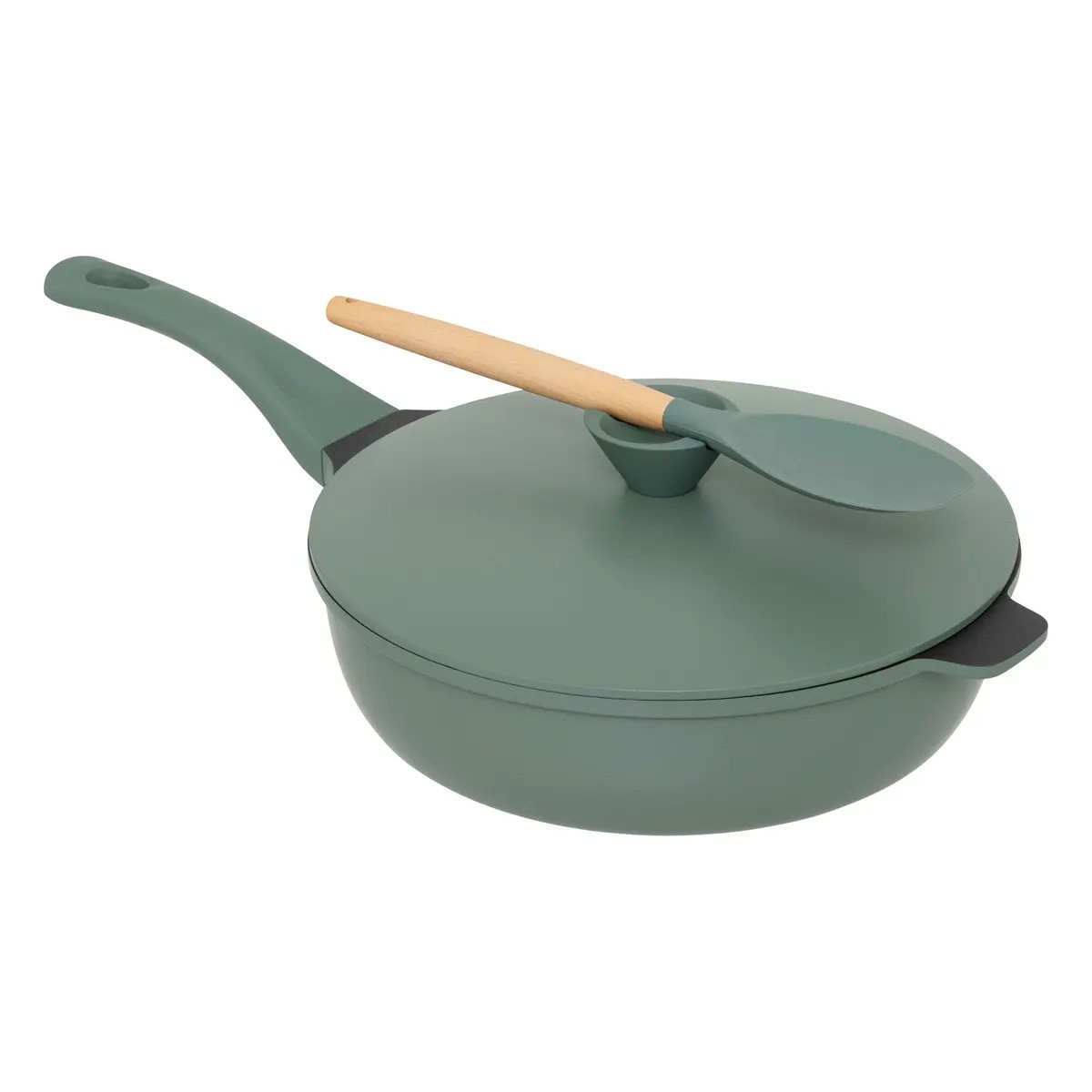 Sauteuse avec panier vapeur Kirk 28cm vert en aluminium