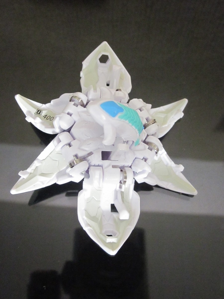 Bakugan Crackanoid B400 White Haos Geogan Rising | eBay