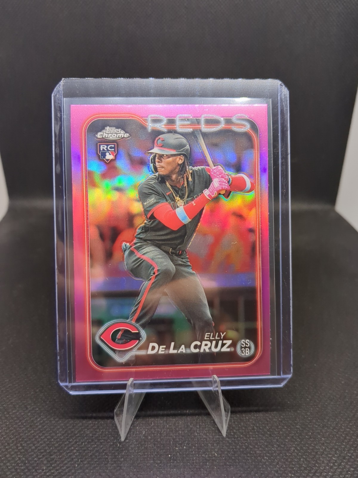 2024 Topps Chrome - Elly De La Cruz #44 Pink Refractor (RC)
