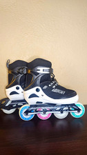 Paraison Adjustable Inline Skates Size M US 1-4 EU 33-36 Black Rollerblades