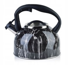 Bollitore fischietto piano cottura 2,5l gas induzione design marmo