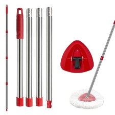 Mop Handle Replacement,4 Section Compatible with O-Cedar Spin Mop Refills 30"...