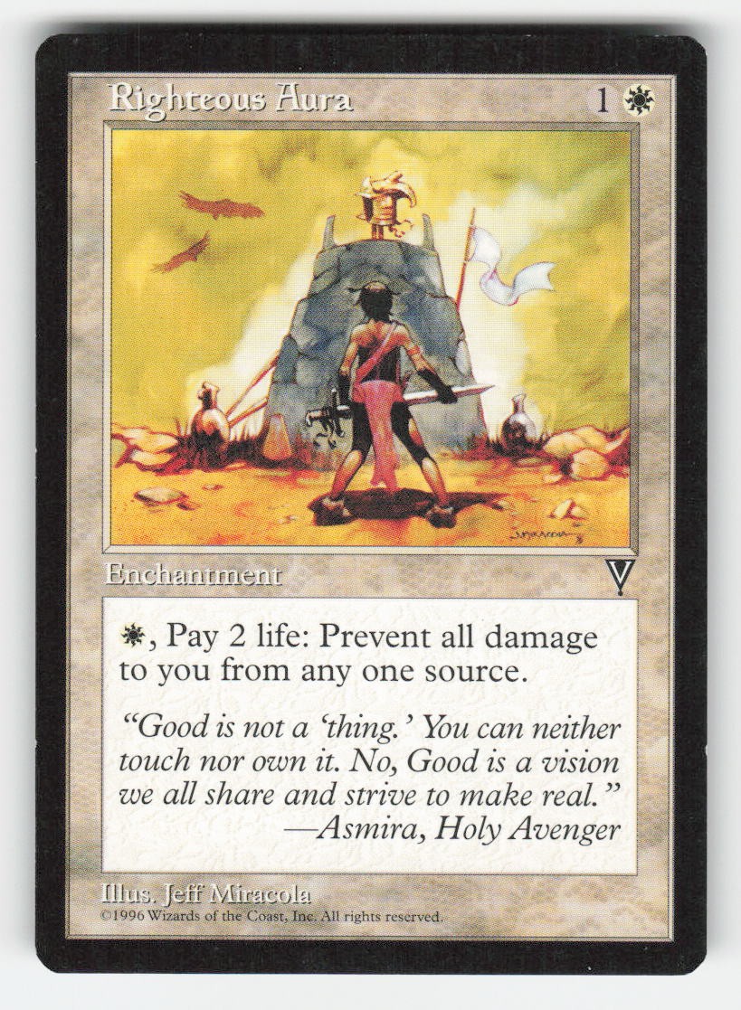 1997 Righteous Aura Visions MTG