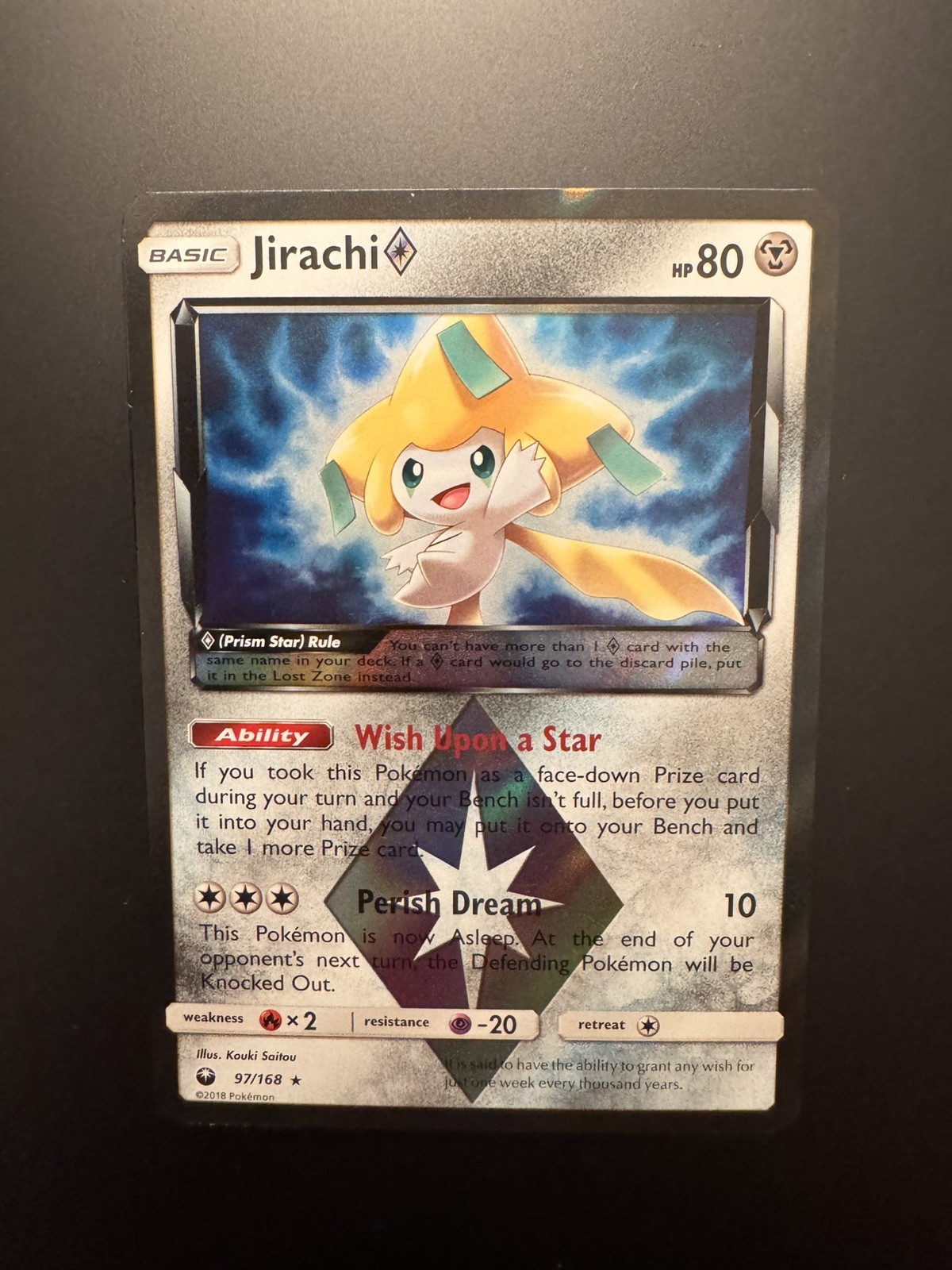Pokémon TCG - Celestial Storm Jirachi ◇ 97/168 Rare Prism Star Holo