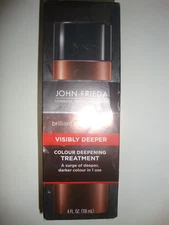 John Frieda Visibly Deeper Brilliant Brunette Color Deepening Treatment 4oz NEW