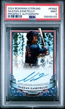 2024 BOWMAN STERLING PRSPCT AUTOS #PANZ NAZZAN ZANETELLO PSA 9