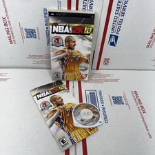 NBA 2K10 Sony PSP Kobe Bryant Cover Video Game w/ Manual