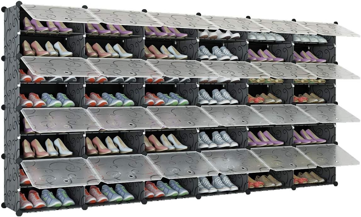 6-Tier Modular Shoe Rack Organizer Tower Storage Cabinet