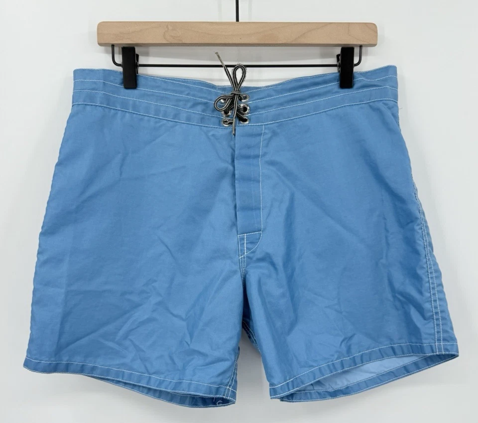 Traje de baño vintage Birdwell Beach Britches para hombre 32" Board Shorts hecho en EE. UU. Foto 2 de 4