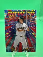 2025 Topps Chrome Update Power Players Nick Kurtz RC #PP-30 Oakland Athletics