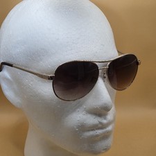 VTG Fossil Metal Oversize 59 13 130 aviator sunglasses Weekender Large Brown