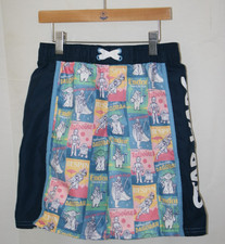 Disney Star Wars Allover Graphic Print Boys Swim Trunks Board Shorts Size M 7-8