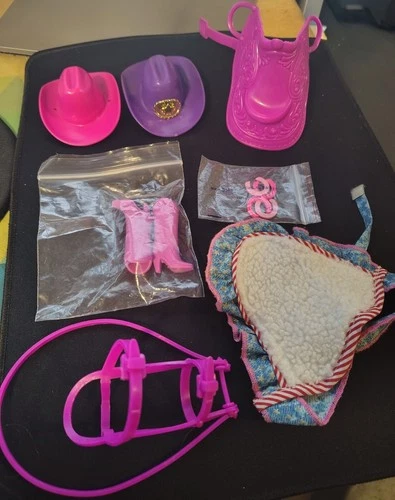 Vintage Mattel Western Barbie Horse ACCESSORIES 1990's Lot