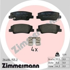 ZIMMERMANN BREMSBELÄGE SATZ HINTEN passend für HYUNDAI SONATA TUCSON KIA NIRO SP