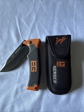GERBER LOCKBACK HUNTER BEAR GRYLLS FOLDING HUNTING KNIFE EDC 1699 With Case!