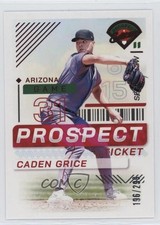 2024 Panini Prospect Edition Red 196/299 Caden Grice #162 y0i