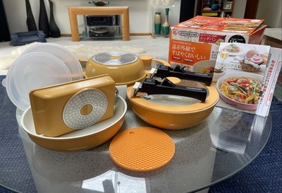 Iris Ohyama KITCHEN CHEF Frying Cooking Multi Piece Set Gas / IH CQP-SE13B NEW