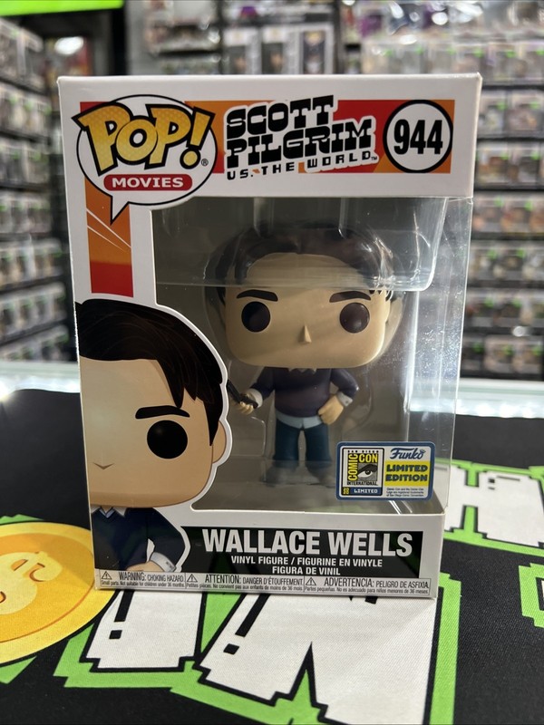 Comic Con 2020 Funko Wallace Wells 944 Scott Pilgrim vs The World w Protector 