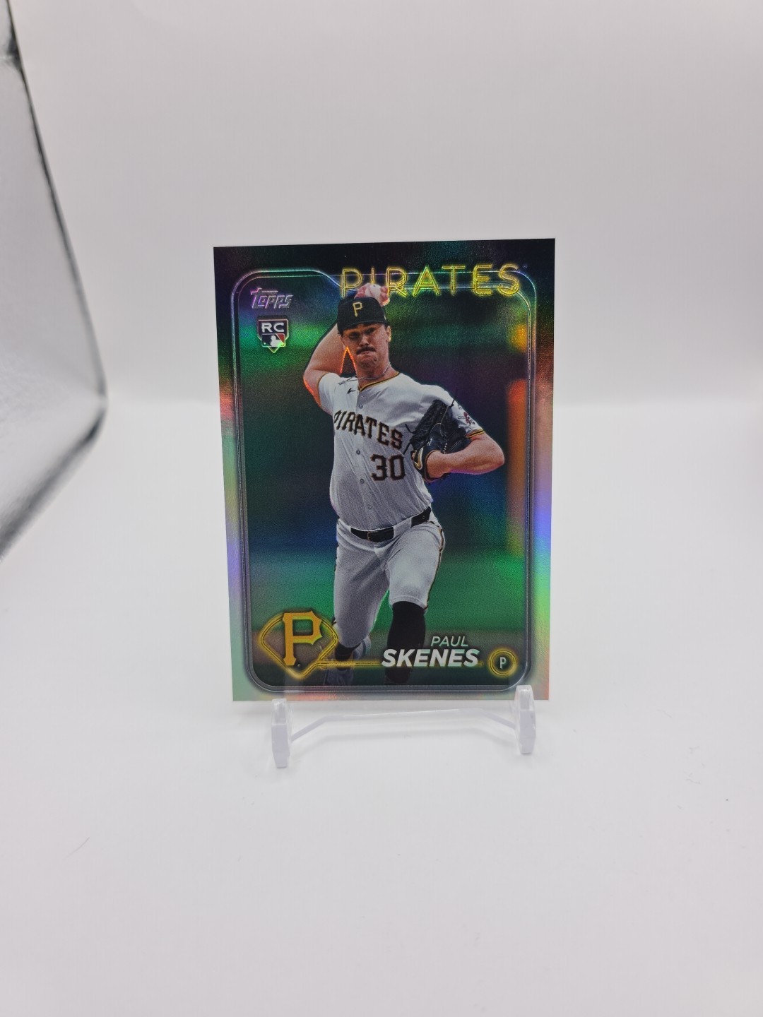 2024 Topps Update Paul Skenes RC US100 Rainbow Foil Parallel Rookie Pirates