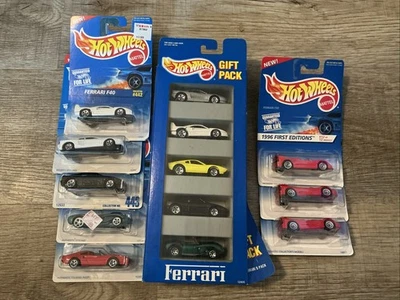 Hot Wheels VINTAGE 1996 First Editions FERRARI F50 Lot x13 Testarossa, 308GTS, + - Image 1 of 4