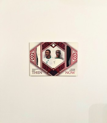 2024 Futera Unique World Kanu/Osimhen Then & Now Dual Game-Worn Patch /5