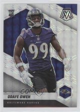 2021 Panini Mosaic Rookies White Mosaic Prizm 6/25 Odafe Oweh #354 1q7