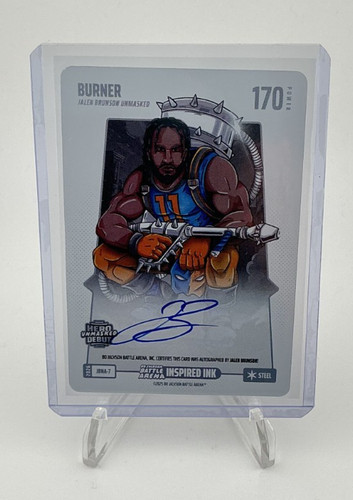 2026 Bo Jackson Battle Arena Burner Steel Auto #JBNA-7 Jalen Brunson Unmasked SP