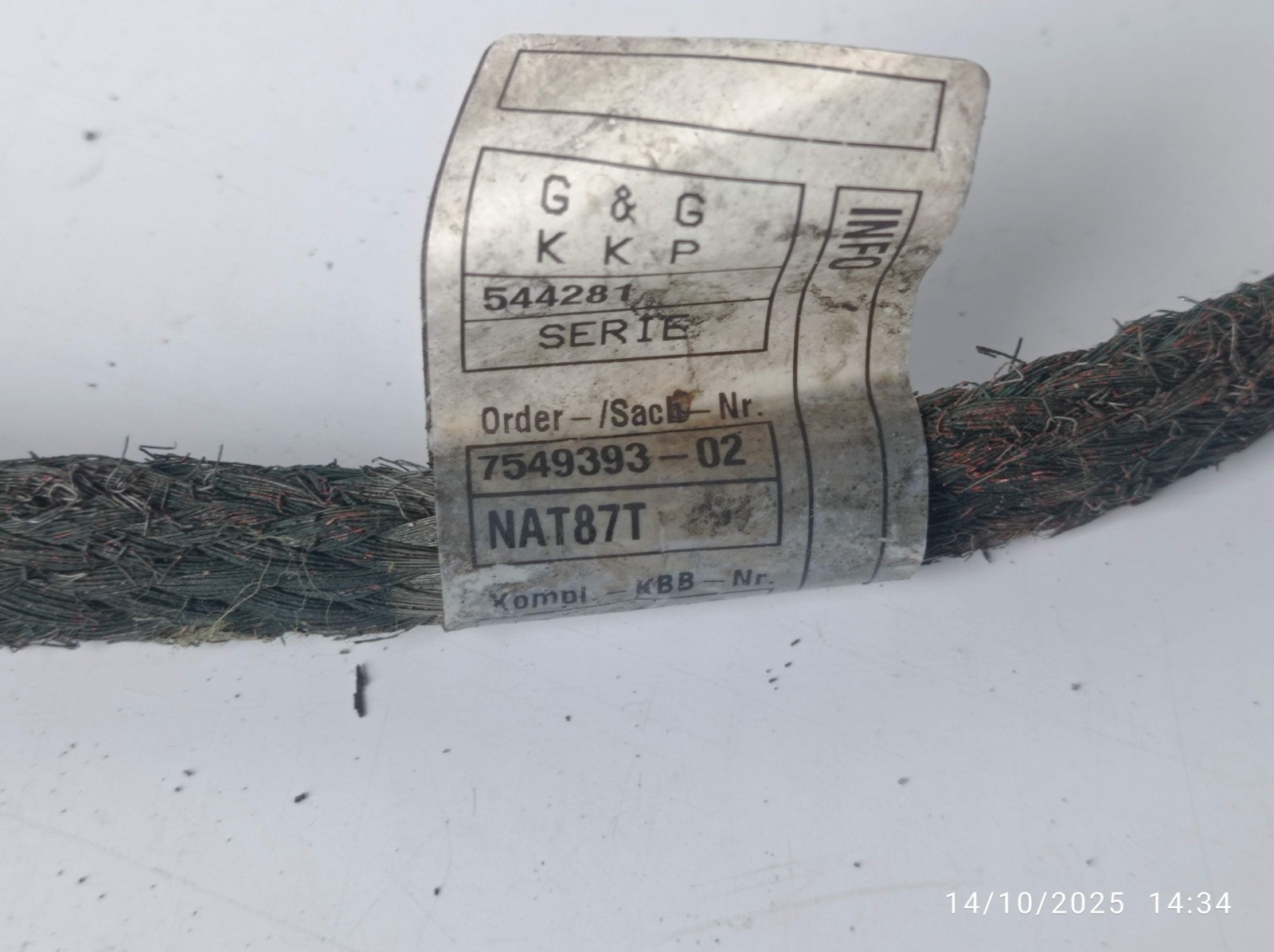 BMW 1 3 Series E81 E82 E87 E90 E91 E92 Engine Earth Strap 7549394