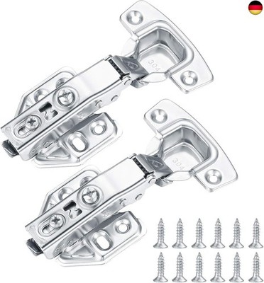 2 Stück Scharniere schranktür, Möbelscharnier, Schrankscharnier, Scharniere Kü
