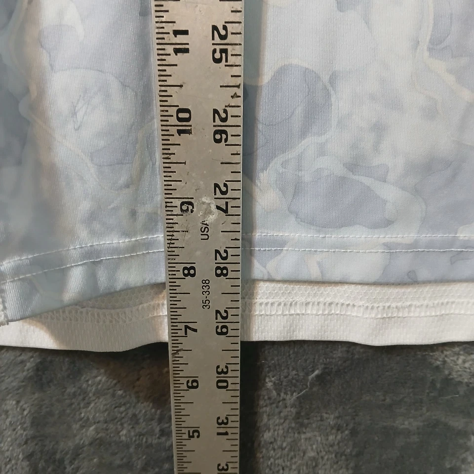 HUK PERFORMANCE FISHING SHIRT MENS XL BLUE CAMO SHORT SLEEVE - Image 4 of 4