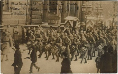 AK Fotokarte WIESBADEN Kaiserpalast Musik des 86. DEUTSCHLAND (25679)