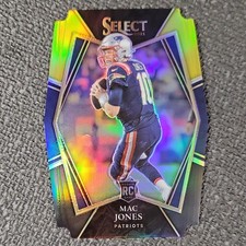 Panini Select Premier Level - Mac Jones #151 Patriots Black & Gold Prizm Rookie