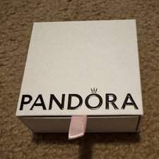 PANDORA Silver Snake Chain Charm Bracelet Rou...