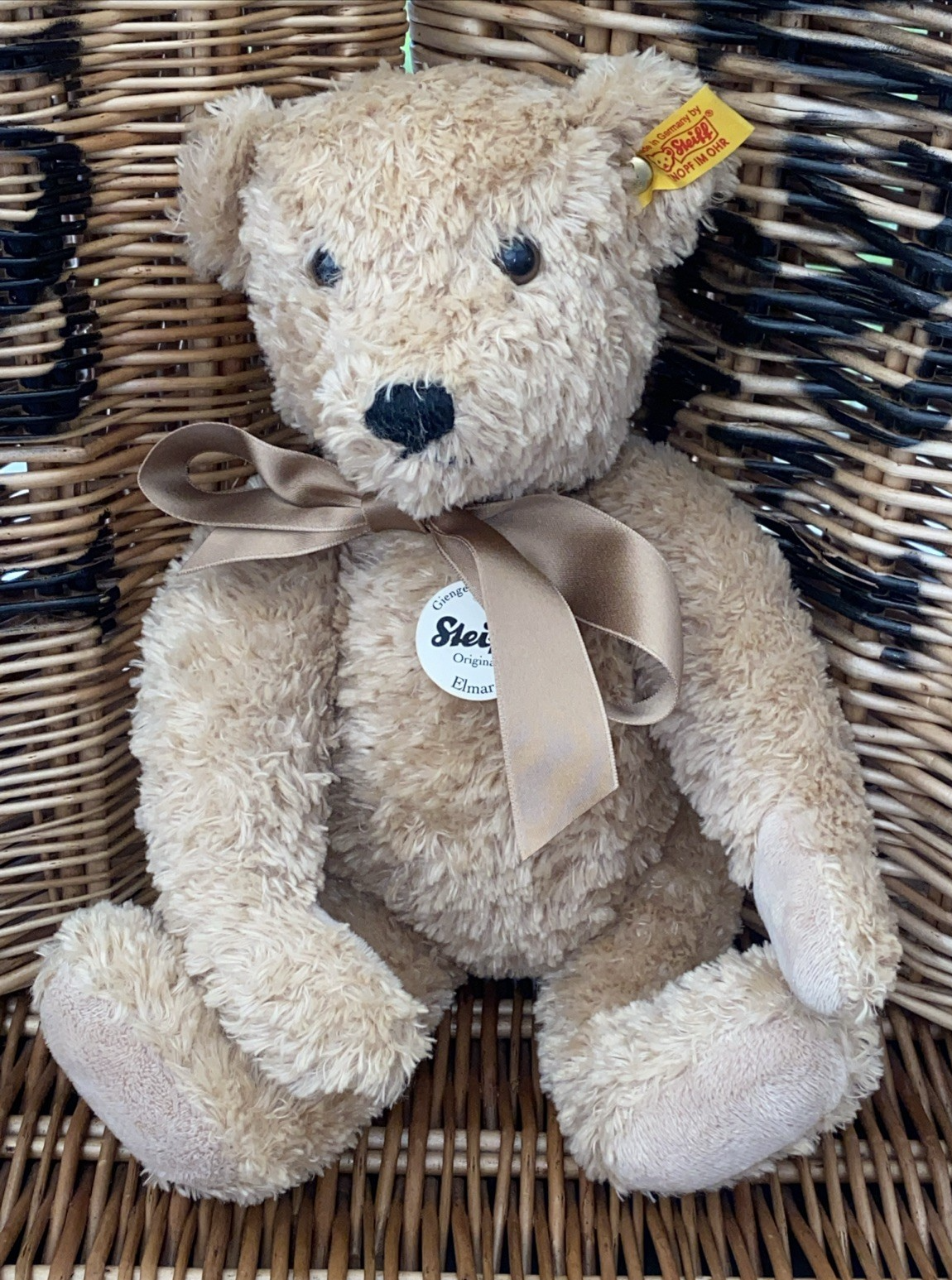 Steiff ""Elmar"" Classic Jointed Teddy Bear - 32cm, Beige - EAN:022456