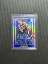 Tim Duncan 2024-25 Panini Donruss Optic Winner Stays Silver Prizm No.12 Spurs