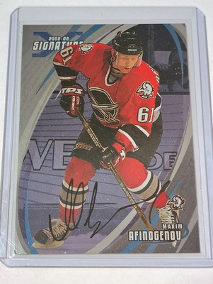 #ad #ad 2002 BAP Signature Series Autographs #50 Maxim Afinogenov Auto Buffalo Sabers $9.50