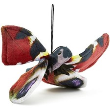 Zappi Co 100% Recycled Plush Peacock Butterfly Toy (28.5cm Width) Stuffed Soft