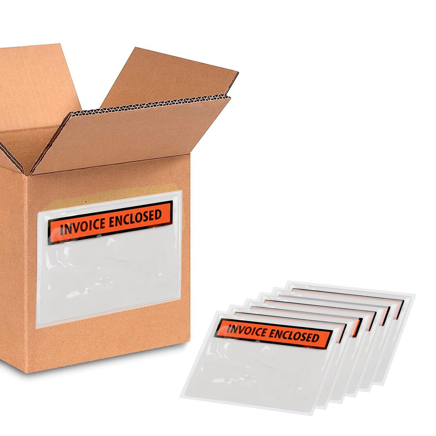 1000 Pieces 4.5" x 5.5" Packing List Envelopes Invoice Enclosed Pouches
