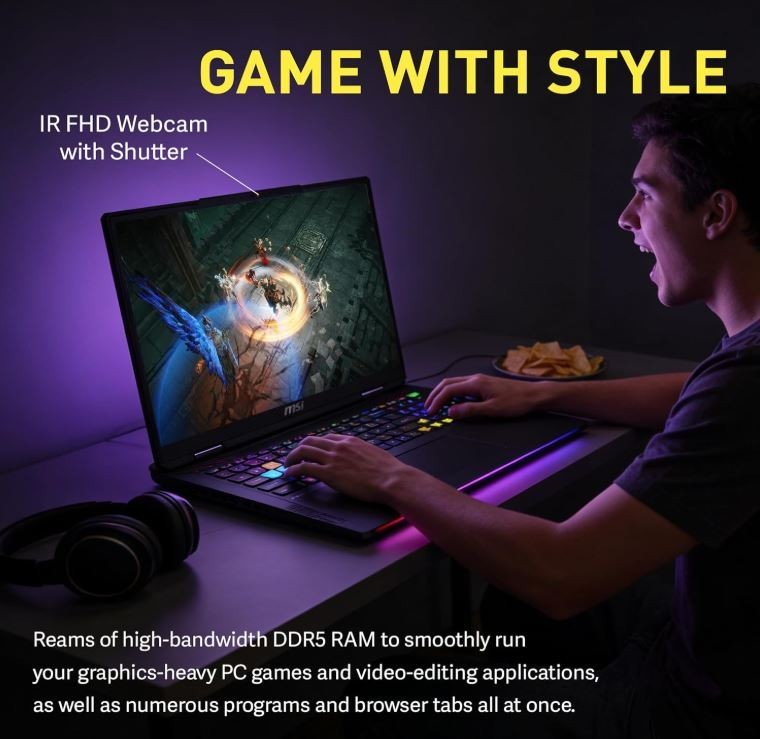 MSI Raider 18" QHD 240Hz , Intel Core Ultra 9 285HX, GeForce RTX 5 8