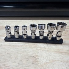 Snap-On TMUSM 7-Piece 1/4”  Metric Short Swivel Socket Set 14 13 12 11 7 6 5.5