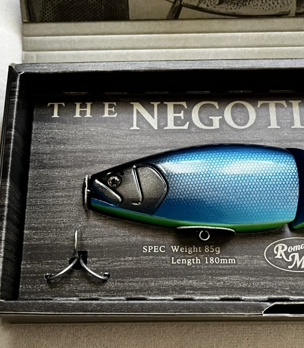 Roman Made Negotiator Guardian Blue Limited Color Swimbait Lure New in Box - Image 2