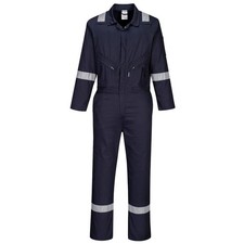 Portwest Iona Cotton Coverall Lightweight Reflective Work Safety C814
