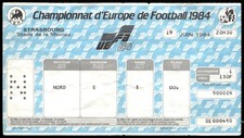 Ticket 1984 Denmark vs. Belgium EURO 1984  16581