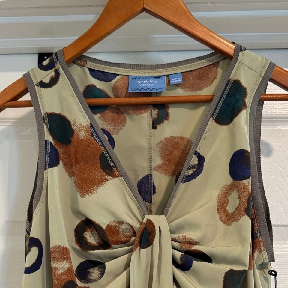 Top sin mangas a lunares Simply Vera Vera Wang talla L Foto 4 de 4