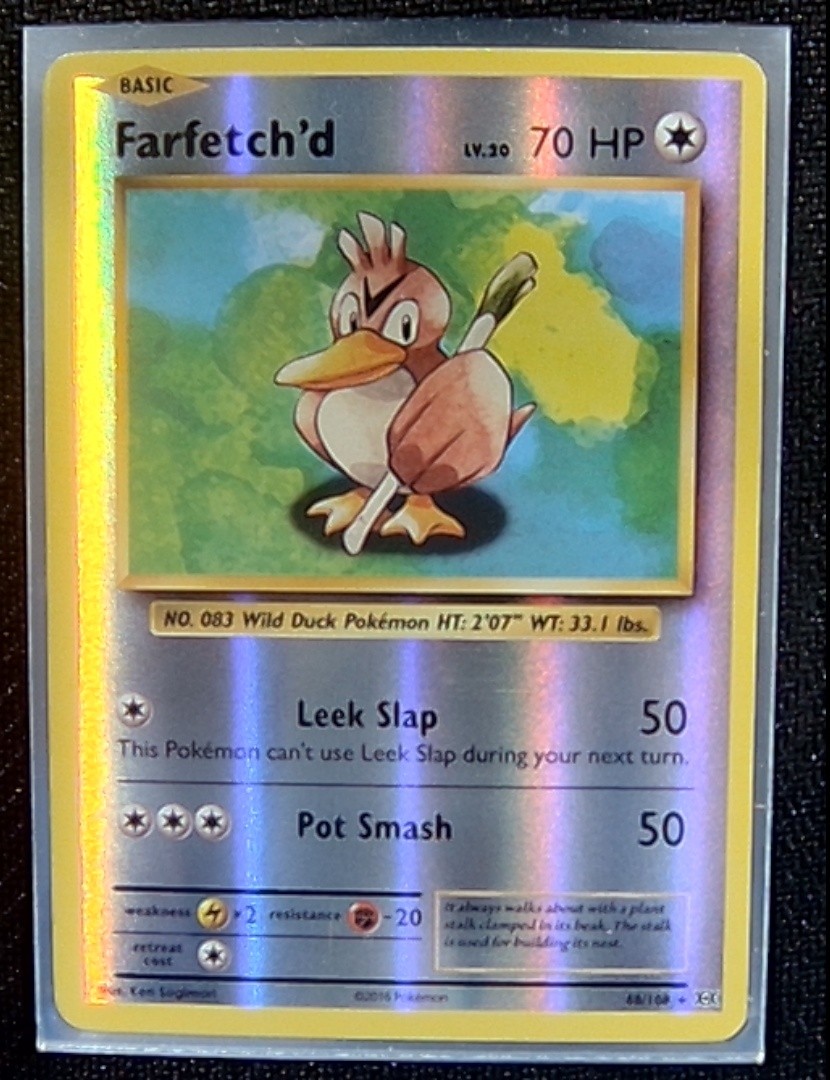 Pokemon TCG Farfetch'd (Reverse Holo) 68/108 XY - Evolutions Rare