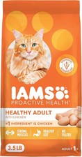 IAMS Proactive Health Adult Healthy Dry Cat Food with Chicken, 3.5 lb. Bag. 3.91 per pound