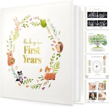 Baby Memory Book, Girl, Boy - Beautiful First 5 Year Journal Book, 100 Pages Ne
