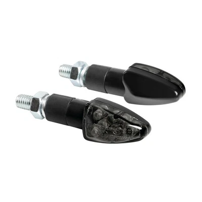 Clignotants universel moto LED 12V Atom Noir - Photo 1/3