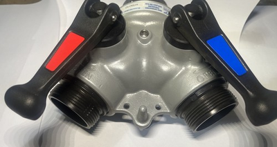 #ad Task Force Tips AY5NJ NJ GATED WYE QUARTER TURN VALVE 2.5” Inlet Double 2.5”Out $1398.00