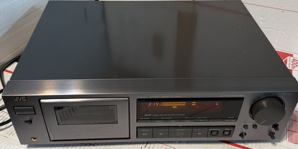 VINTAGE JVC TD-V541 3-HEAD DIRECT DRIVE CASSETTE DECK TAPE PLAYER